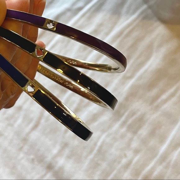 Kate Spade heritage spade thin enamel bangles - Picture 4 of 4